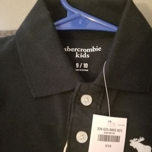 2 Abercrombie Navy collard shirts sz 9/10